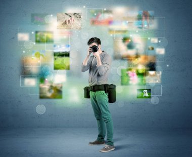 Geçmişten resimli fotoğrafçı
