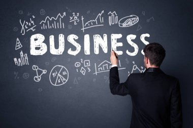 iş planı ile işadamı 