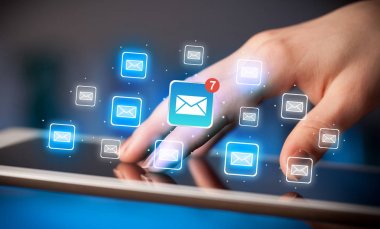 Mail ile tablet dokunmadan parmak