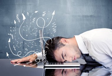 Hayal kırıklığına uğramış bir iş adamı.