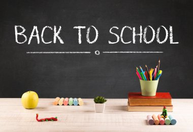 Okula dönüş konsepti.