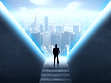 İşadamı cityscape arıyorsunuz