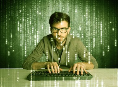 Çevrimiçi hackleme süreci konsepti