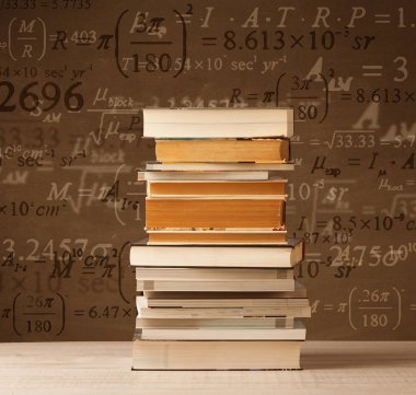 Matematik formüllü klasik arkaplan kitapları 