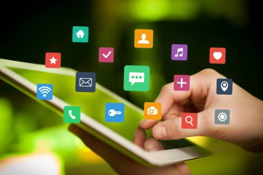 Tablet apps ile dokunmadan parmak