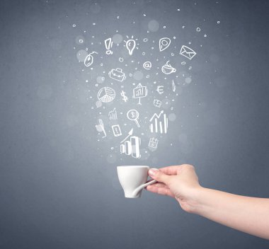 El tutma kahve Kupası