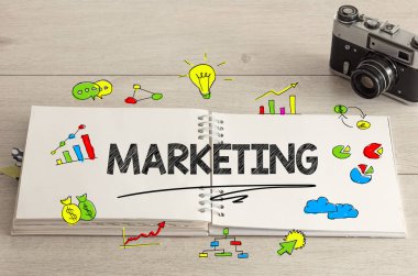 Defter ile office araçları katta