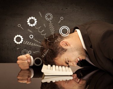 Depresif kafadan fırlayan çarklar