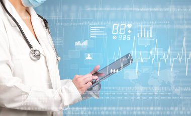 kadın doktor tablet ile