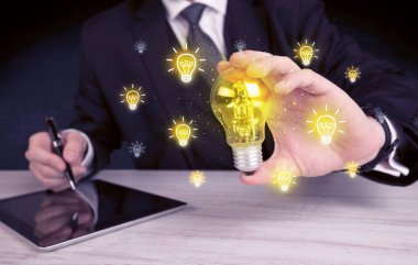 işadamı bir parlak fikir kavram vardır