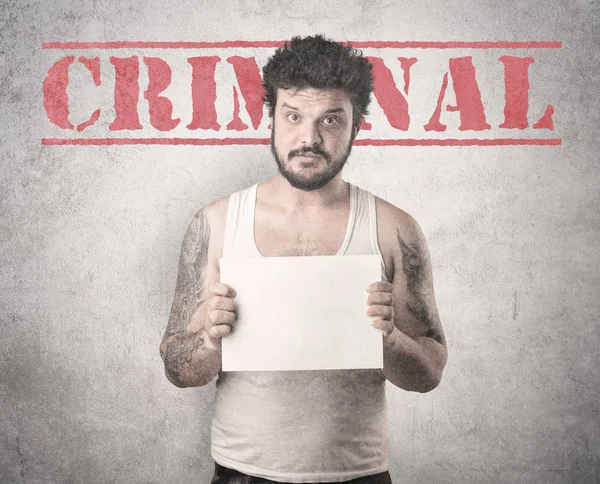 Mężczyzna złapany przestępca — Zdjęcie stockowe