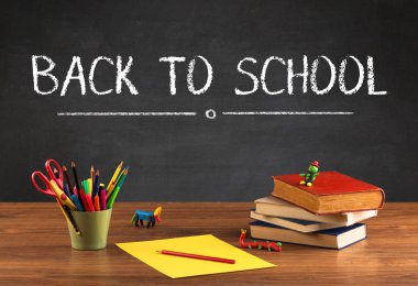 Okula dönüş konsepti.