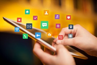 Tablet apps ile dokunmadan parmak