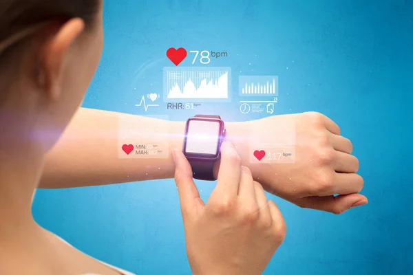 Cardio et smartwatch . — Photo