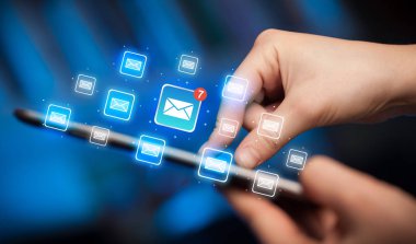 Mail ile tablet dokunmadan parmak