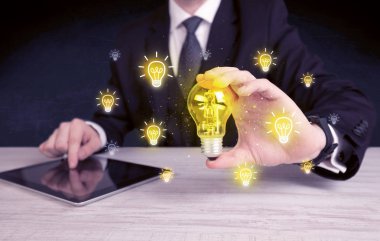 işadamı bir parlak fikir kavram vardır