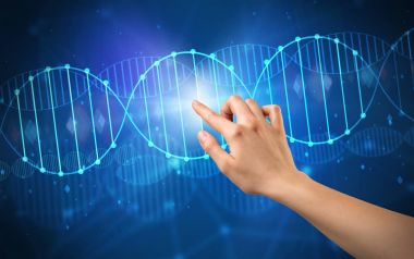 DNA molekülünün dokunmadan el