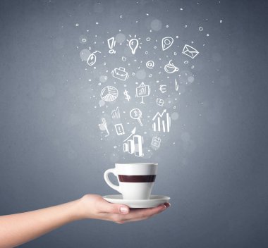 El tutma kahve Kupası