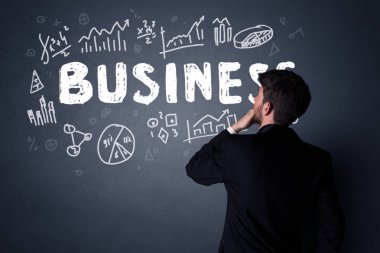 iş planı ile işadamı 