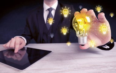 işadamı bir parlak fikir kavram vardır