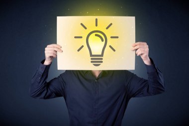 Ampul ile işadamı holding kağıt