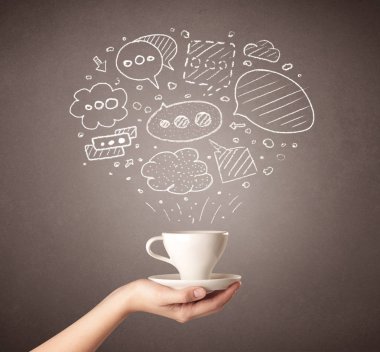 El tutma kahve Kupası