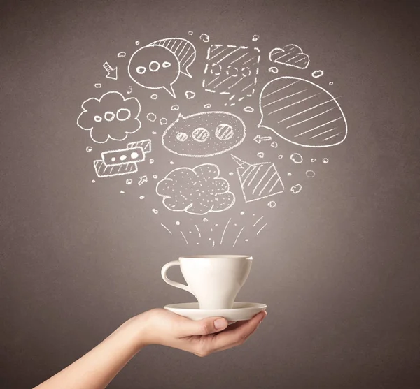 El tutma kahve Kupası