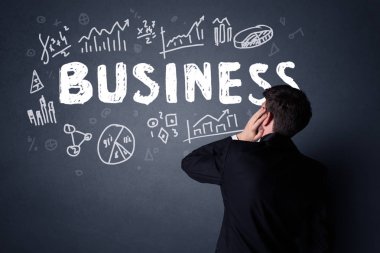 iş planı ile işadamı 