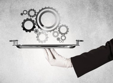 Tepside çalışan çark konsepti