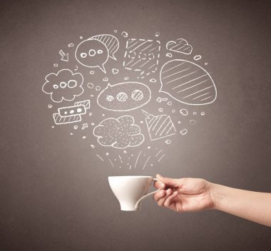 El tutma kahve Kupası