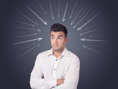 işadamı ile okları