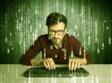 Çevrimiçi hackleme süreci konsepti