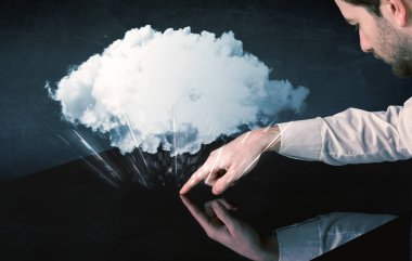 Etkileşimli tablo dokunmadan eller