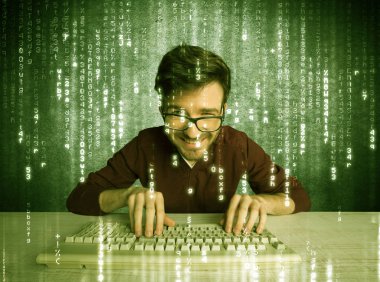 Çevrimiçi hackleme süreci konsepti