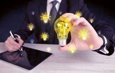 işadamı bir parlak fikir kavram vardır