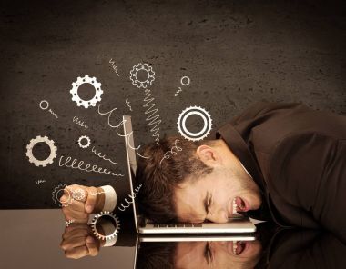 Depresif kafadan fırlayan çarklar