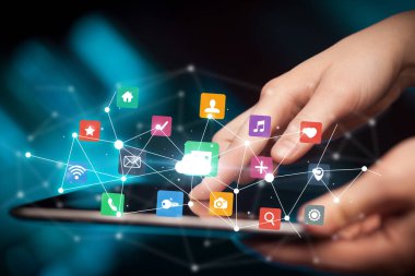 Tablet apps ile dokunmadan parmak