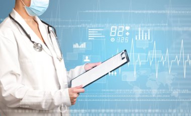 kadın doktor ile not etmek