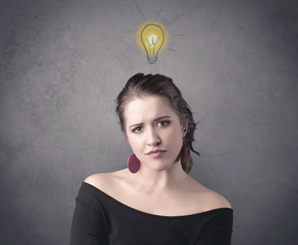 Girl with funny facial expression — Stock Photo, Image