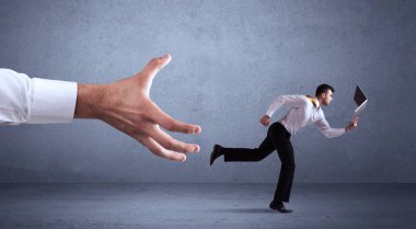 Elden çalıştıran iş adamı