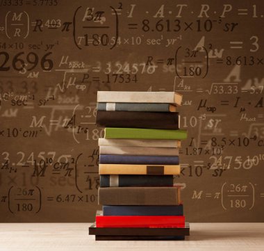 Matematik formüllü klasik arkaplan kitapları 