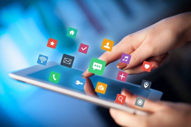 Tablet apps ile dokunmadan parmak