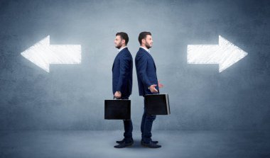 İki seçenek ile işadamı