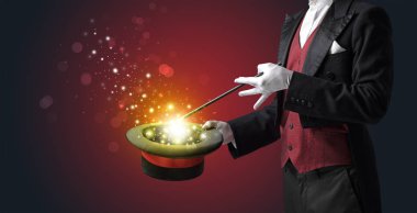 Beyaz el conjuring ortada