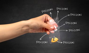 Hapları blackboard duvar kağıdı ile teslim