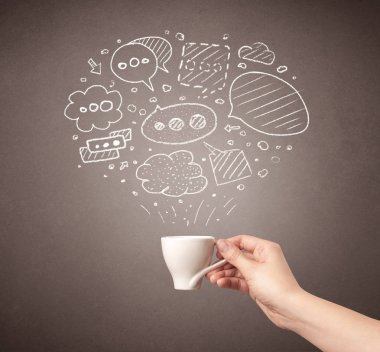 El tutma kahve Kupası