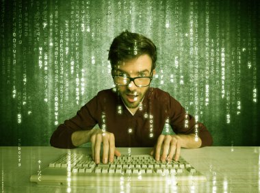 Çevrimiçi hackleme süreci konsepti