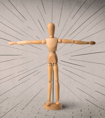 Ahşap manken kavramı