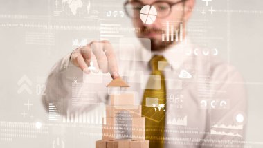 Bir kule inşa işadamı