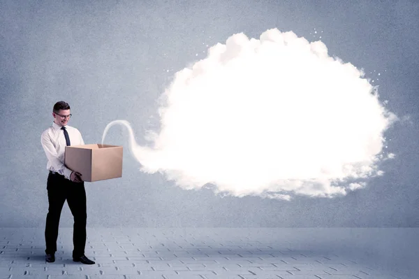 Business cloud in box — Stock Photo, Image